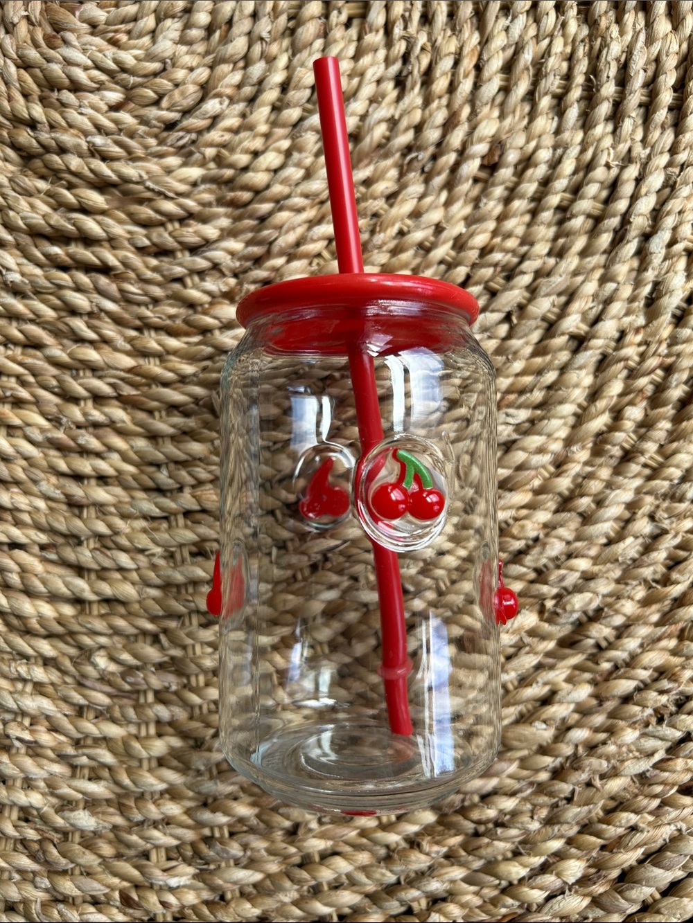 Cherry Jar Glass